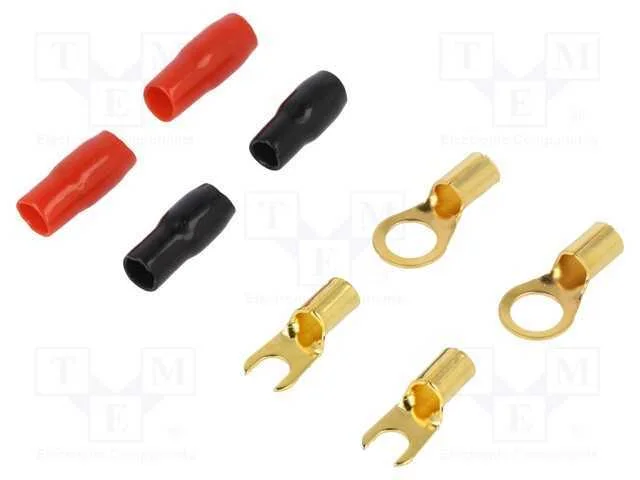 Terminal: terminal set, insulated, black,red, on .
