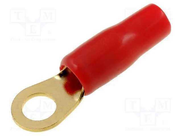 Conetor: de olhal, M6, 10mm2, dourado, isolada, v.