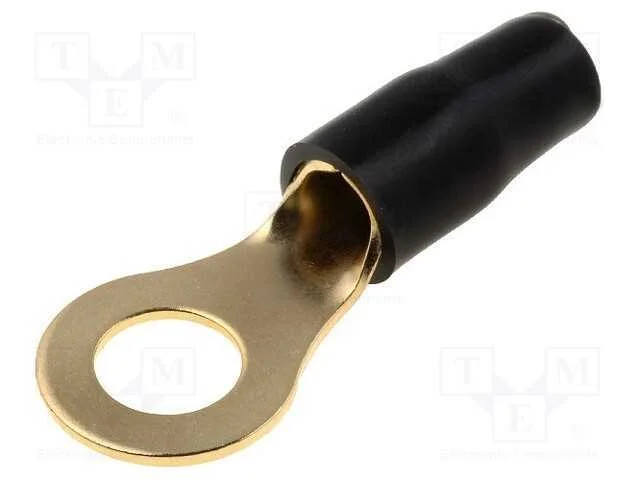 Conetor: de olhal, M8, 10mm2, dourado, isolada, p.
