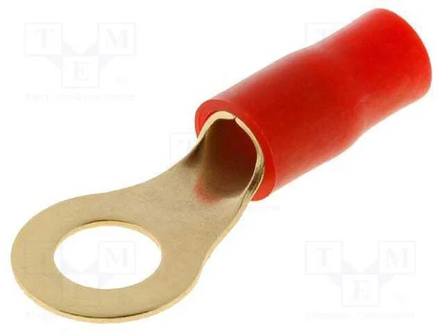 Conetor: de olhal, M8, 10mm2, dourado, isolada, v.