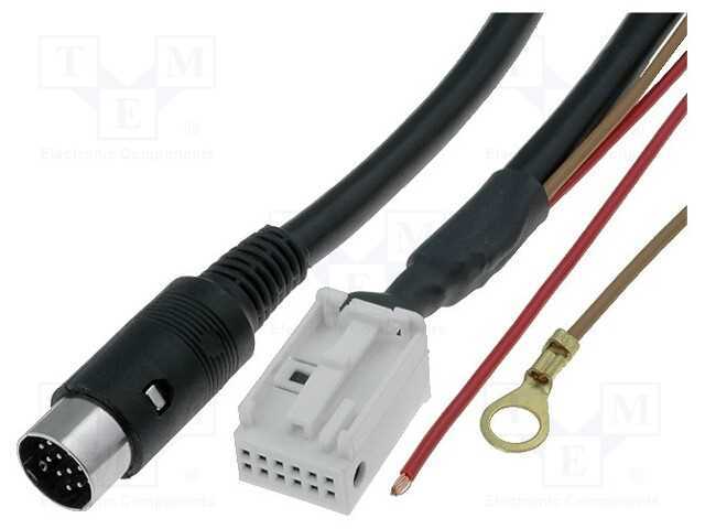 Cabo para trocador de CD, DIN 13pin ficha,Quadloc.