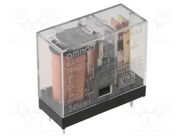 Relé: Eletromagnético; Spst-No; Ubobina : 12vdc; 10a/250vac; Pcb
