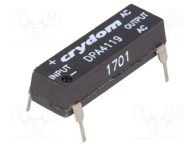 Relé: Semicondutores; Ucoma: 3,5÷10vdc; 1a; 20÷140vac; Tht; Dip