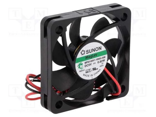 Ventilador: DC; transversal; 5VDC; 50x50x10mm; 23.