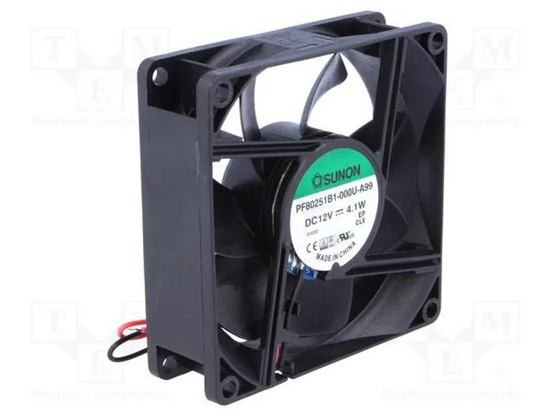 Ventilador: Dc; Transversal; 12vdc; 80x80x25mm; 102m3/H; 45,5dba