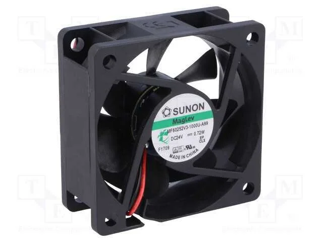 Ventilador: DC; transversal; 24VDC; 60x60x25mm; 2.