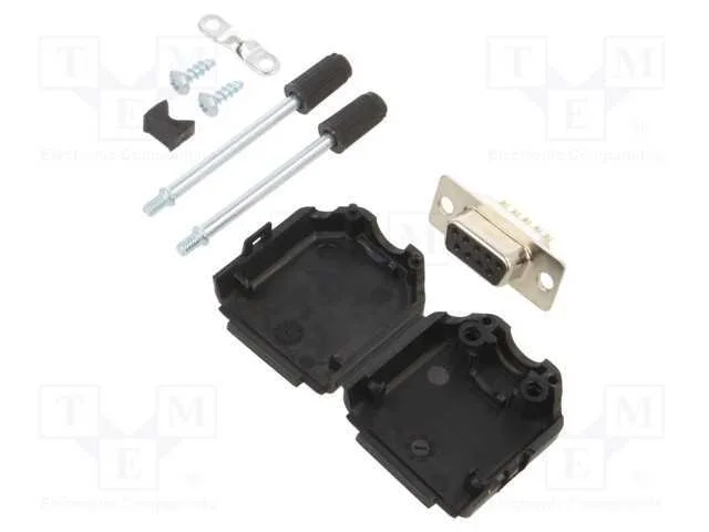 D-Sub; PIN: 9; ficha; fêmea; solda; com cabo; pre.