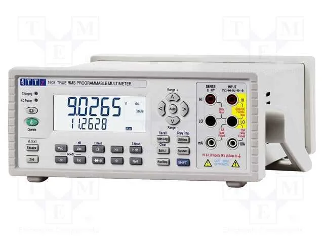 Mult&iacute;metro de mesa, LCD, VDC: 100mV,1V,10V,100V,1.