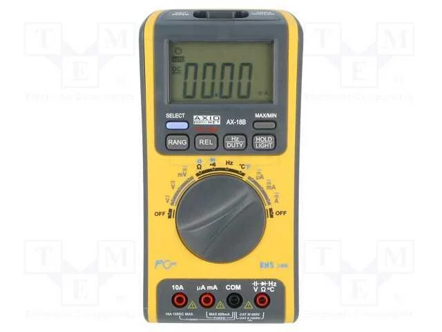 Multímetro digital, USB, LCD, (6000), 3x/s, -55÷1.