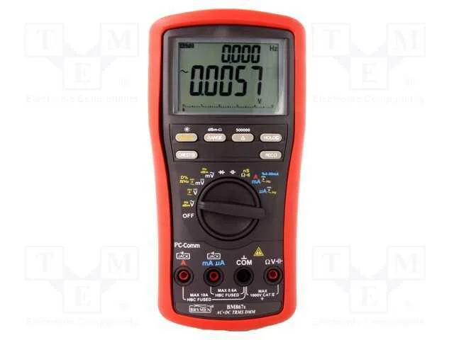 Multímetro digital, USB, LCD, Barógrafo: 41segm.6.