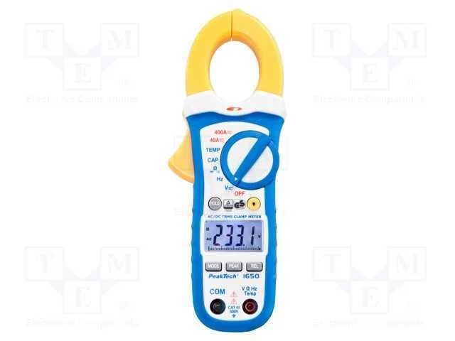 Medidor: Multifuncional; Digital,Com Braçadeira; Øcab: 30mm; Lcd