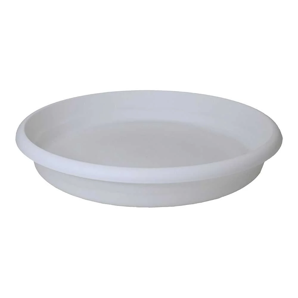 Prato de Injeção para Vasos Terra Ø18cm Branco Plastiken