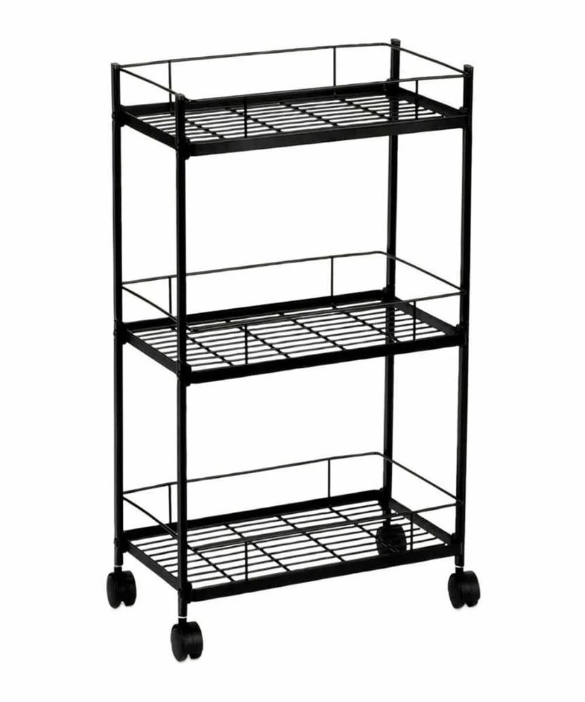 Carrinho para Verduras Metal Preto Cc72095 Andrea House