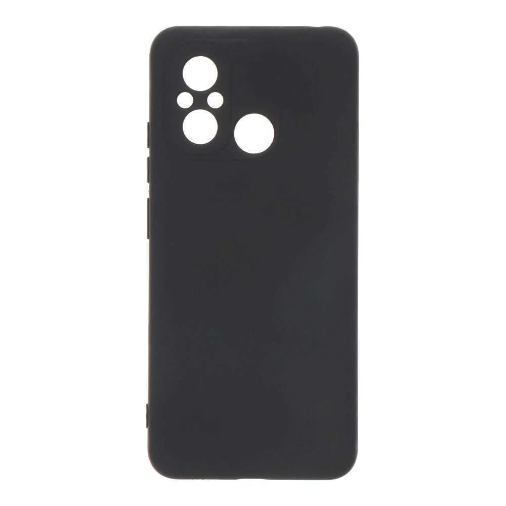 Capa Preta de Plástico Soft Touch para Redmi 12c