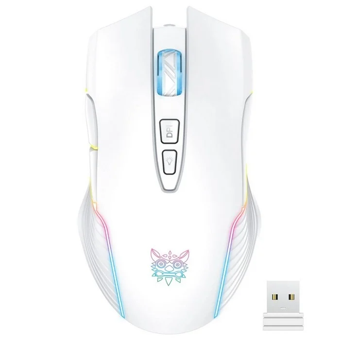 *onikuma Wireless Rato  Cw905 RGB Branco