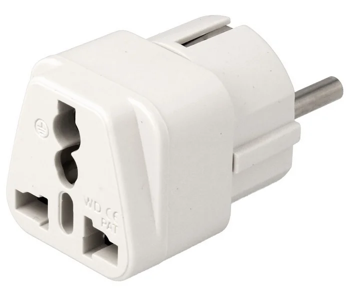 Adaptador de Red Schuko Macho a Hembra Universal