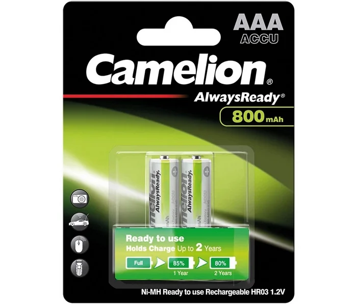 Bateria Recarregavel AAA 1,2v/800mah Ni-Mh Pre-Carg.