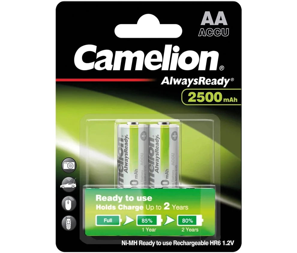Bateria Recarregavel AA 1,2v/2500mah Ni-Mh, Pre-Car.