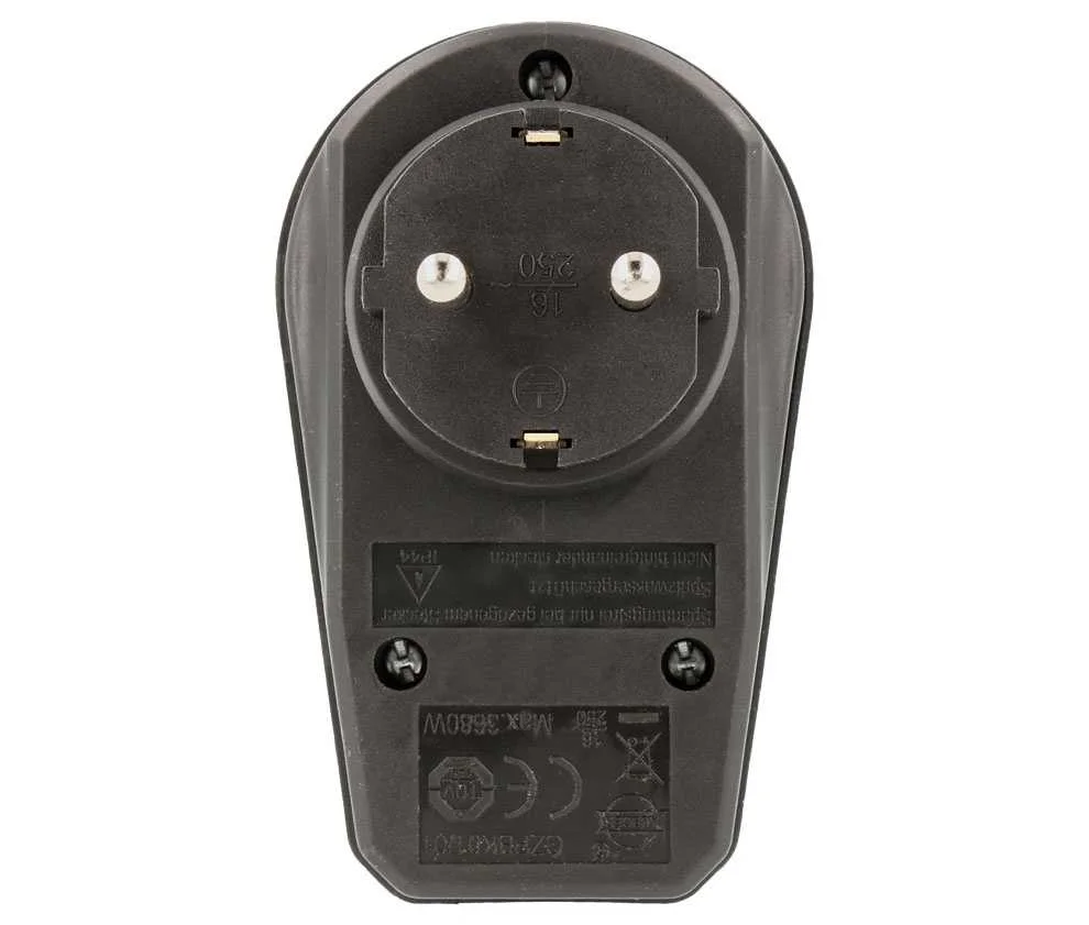 Adaptador Schuko 1e:1s Con Interruptor para Exter.