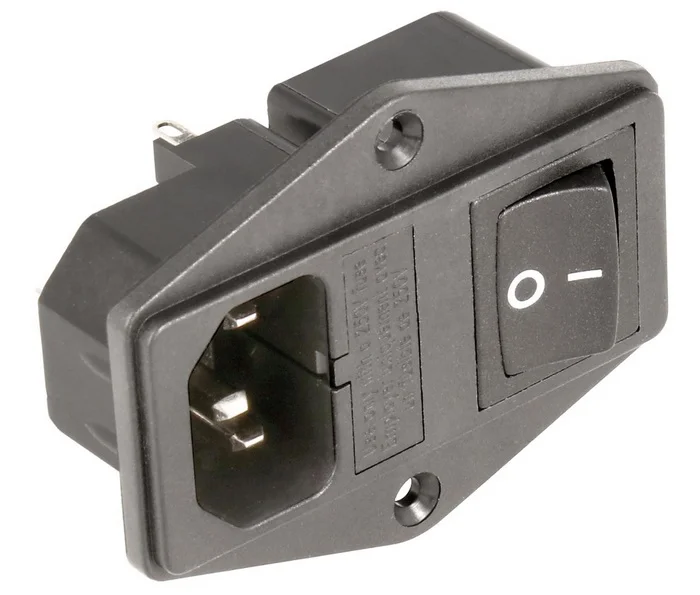 Base de Red Macho Iec320 C14 para Chasis