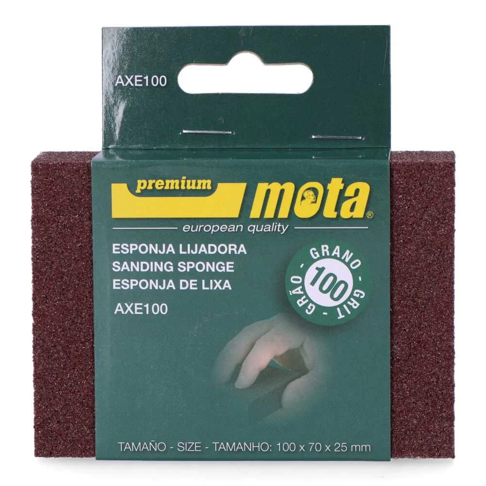 Lixa Esponja Oxido de Alumínio Grão 100 Axe100 Mo.