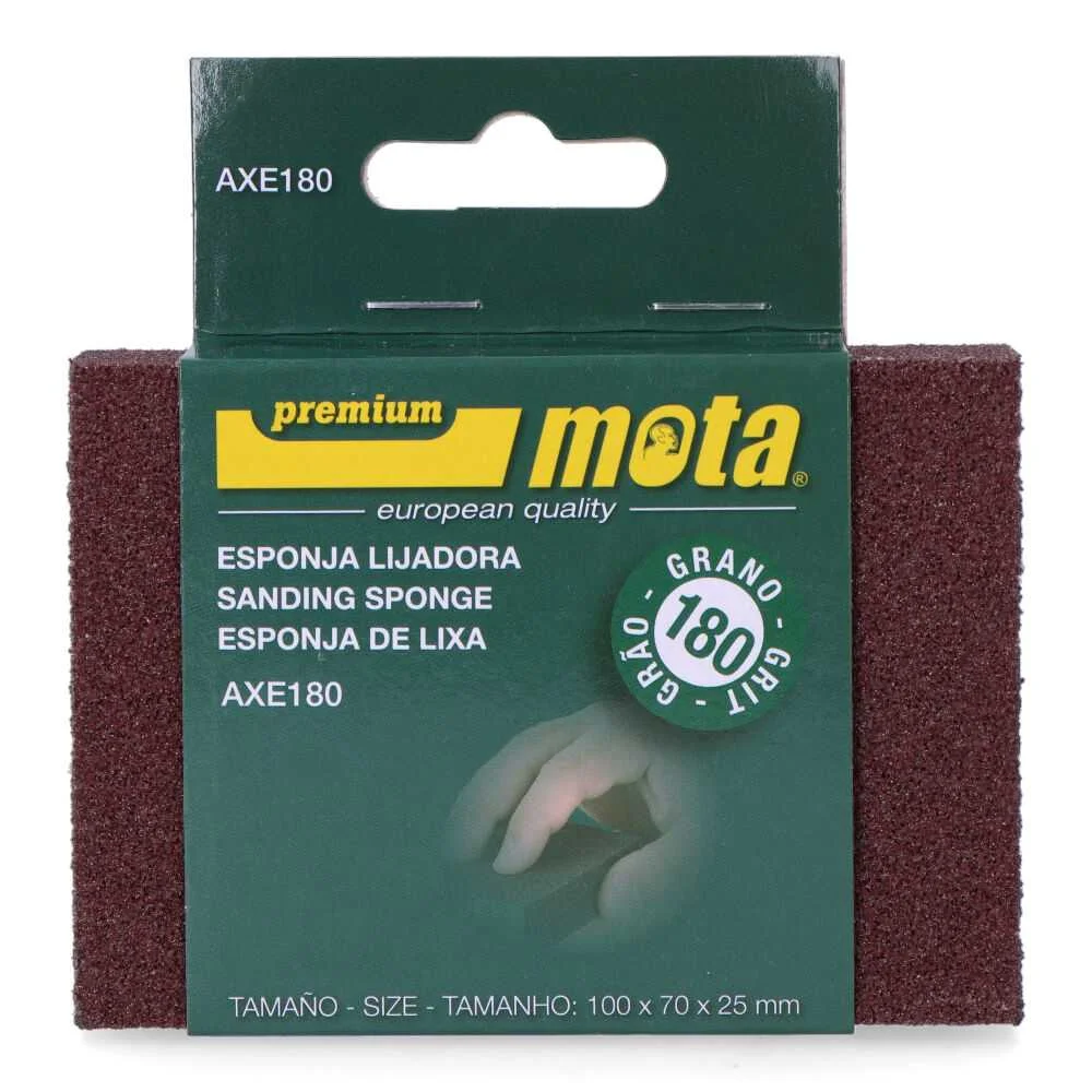 Lixa Esponja Oxido de Alumínio Grão 180 Axe180 Mo.