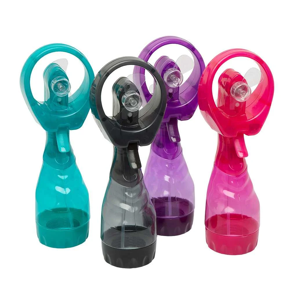 Ventoinha Portátil Nebulizadora de Água Cores Sor.