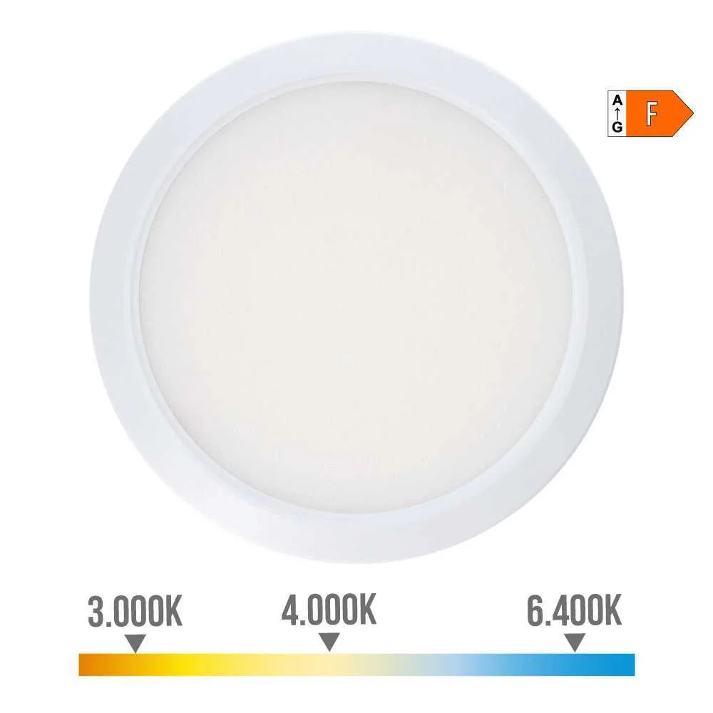 Downlight Ajust&aacute;vel Superf&iacute;cie/Encastrar LED 20w 2.050lm Embelhecedor Branco.3 Temperaturas de Luz. 