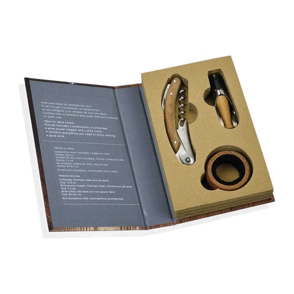 Kit 3 Acess&oacute;rios para Vinho 11,5x17,5x3cm Cc66178.