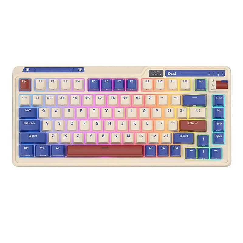 Teclado mecânico Royal Kludge KZZI K75 pro RGB, M.