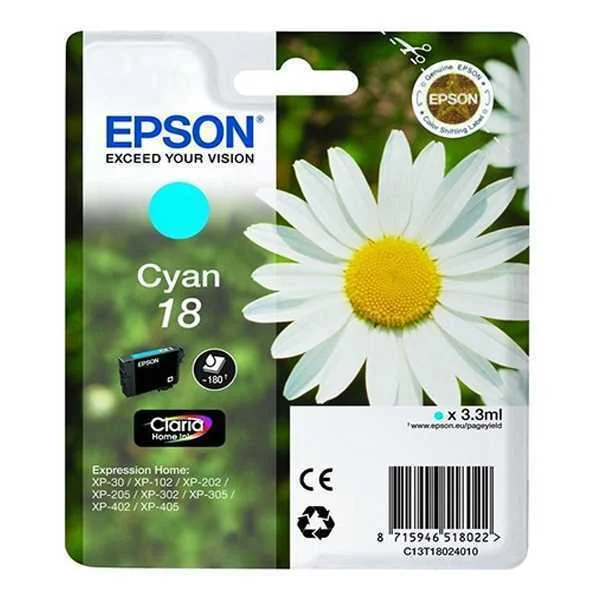 EPSON DAISY C13T18124022 TINTEIRO 1 UNIDADE(S) OR.