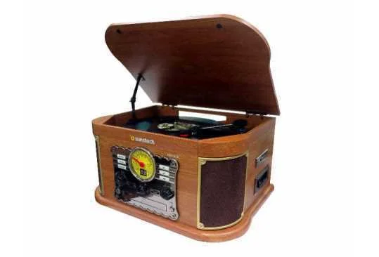 Tocadiscos Sunstech Pxrc52cd/ Bluetooth/ Radio Fm.