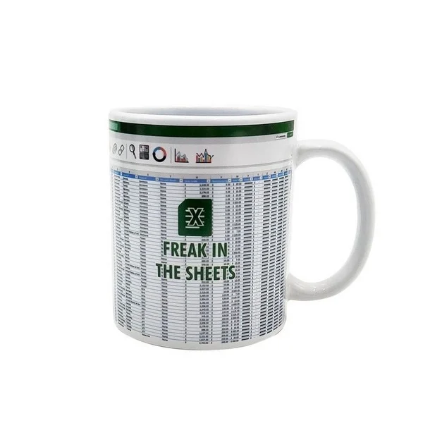 Mad Monkey Tasse "Freek In The Sheets"   300ml Weiß