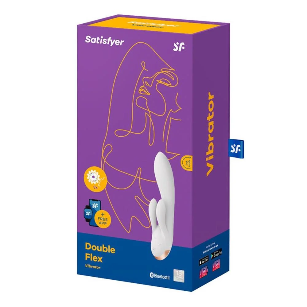 Satisfyer Double Flex Vibrador Blanco com App 1un