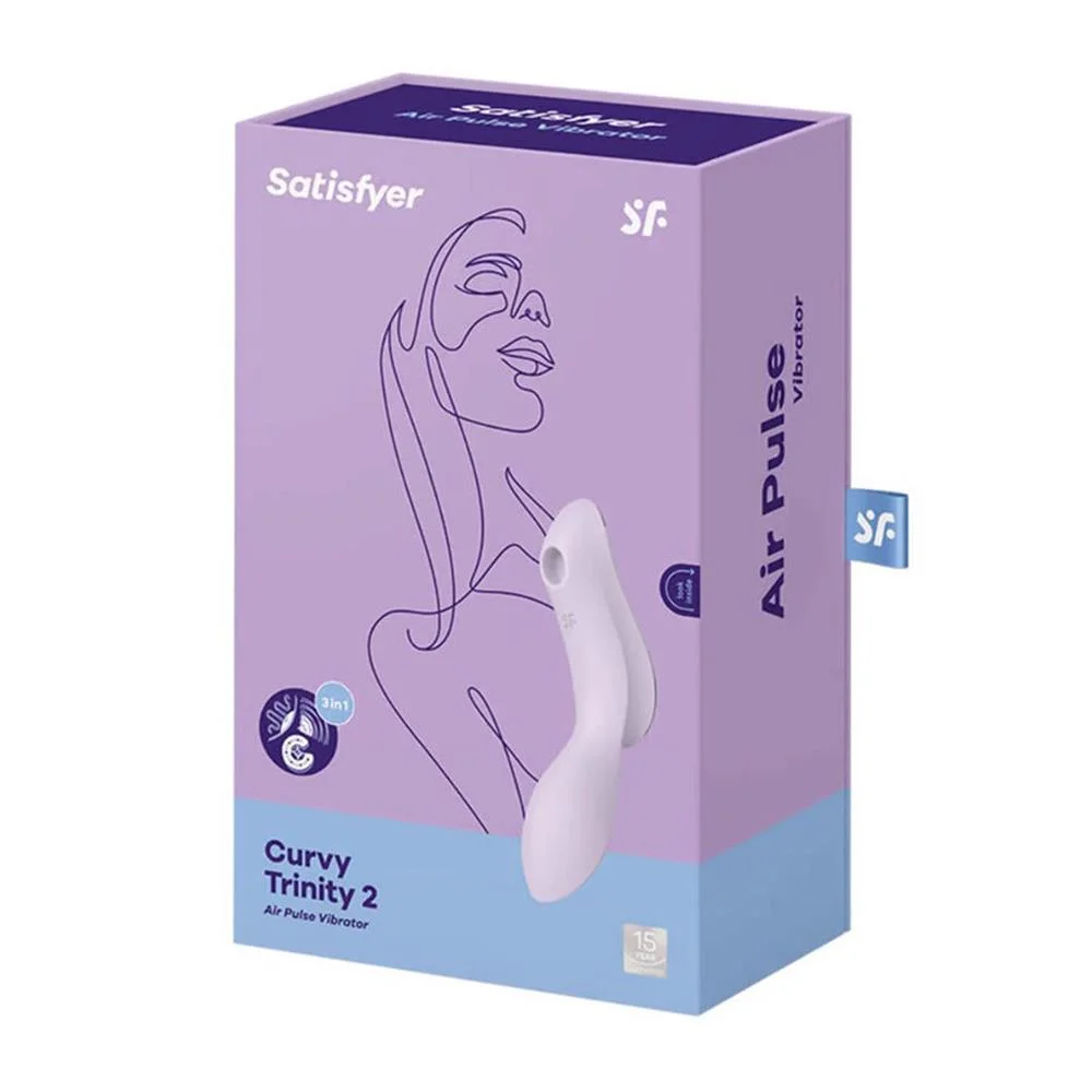 Satisfyer Curvy Trinity 2 Vibrador de Aire Violet.