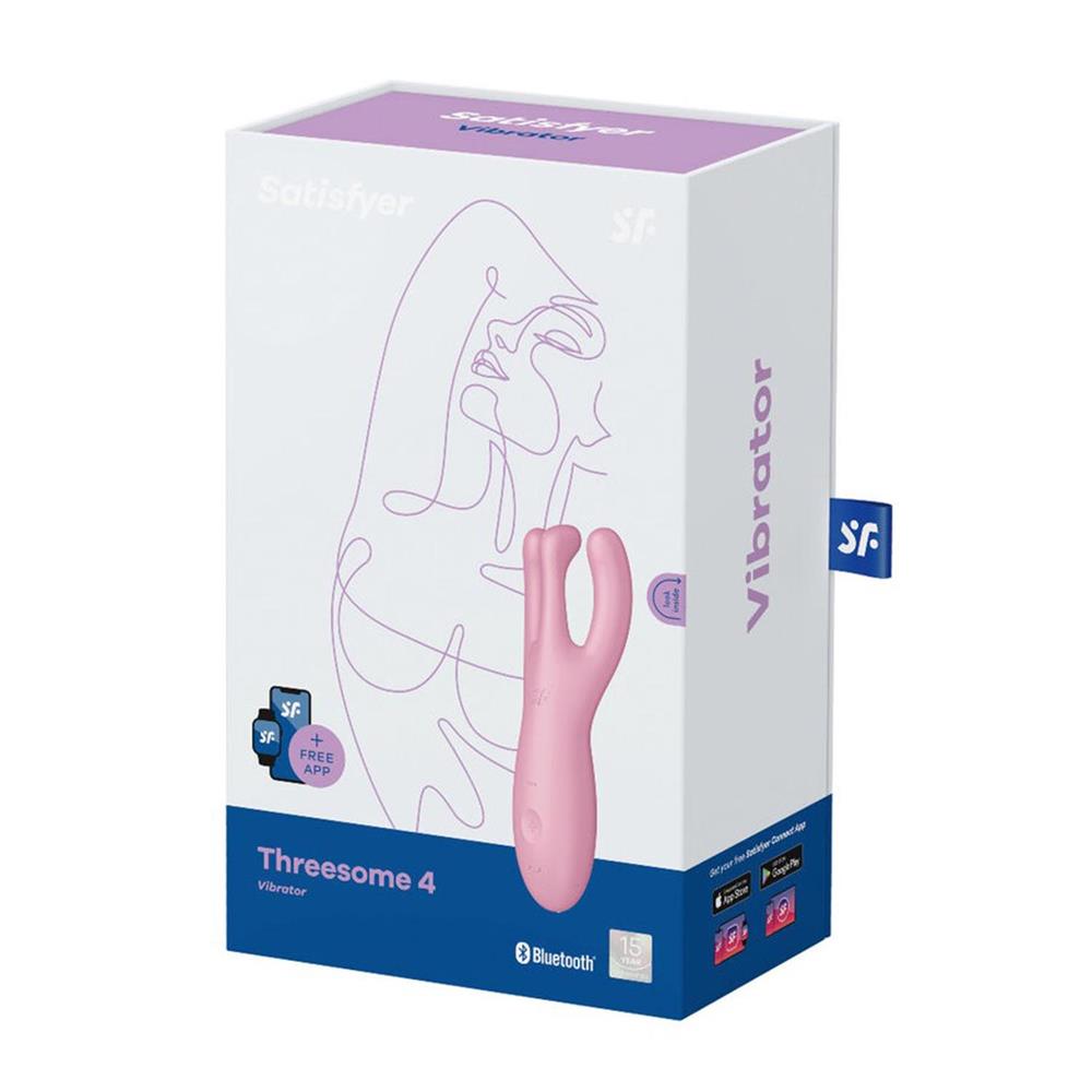 Satisfyer Threesome 4 Vibrador Rosa 1un