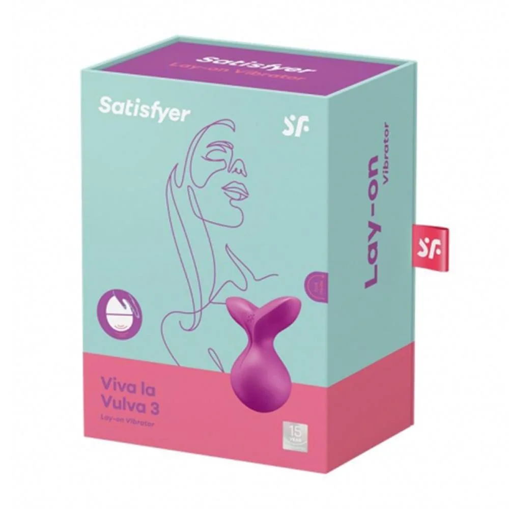 Satisfyer Viva La Vulva 3 Lay-On Vibrator Violeta.