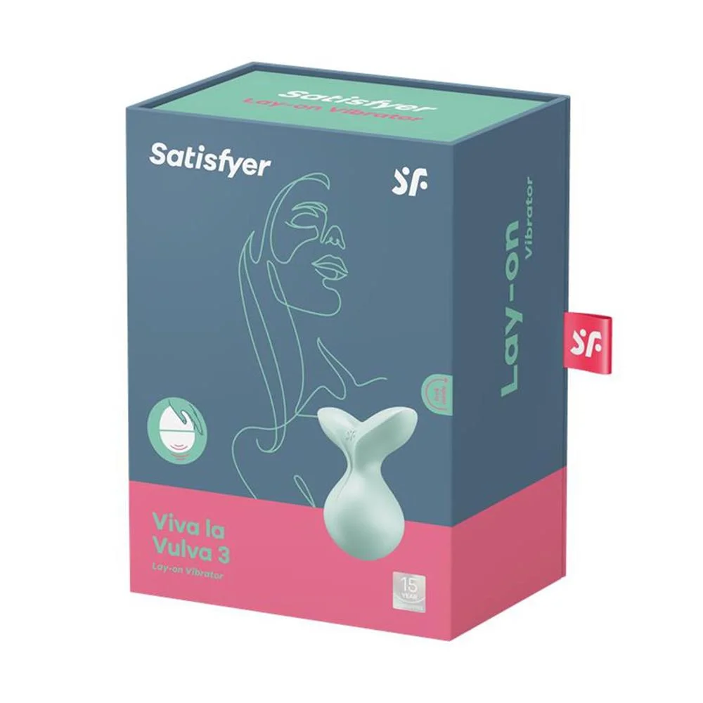 Satisfyer Viva La Vulva 3 Lay-On Vibrator Menta 1.