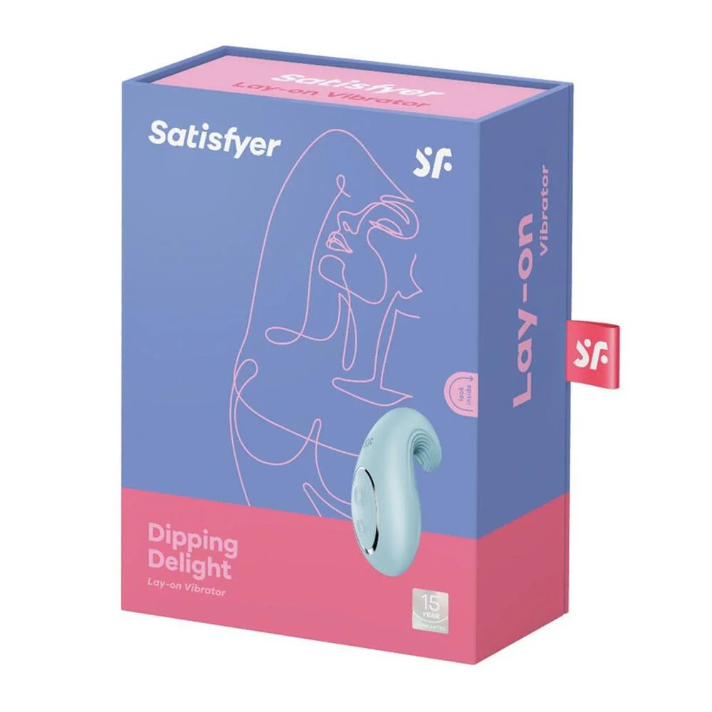 Satisfyer Dipping Delight Vibrador Lay-On Azul Cl.