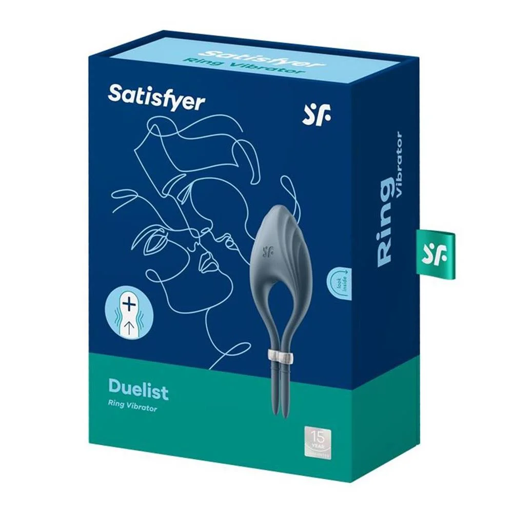 Satisfyer Duelist Anillo Vibrador Azul Oscuro 1un