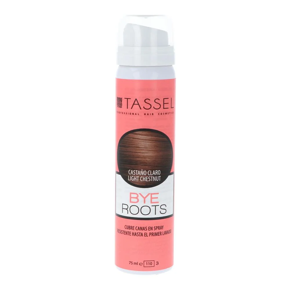 Tassel Bye Roots Cubrecanas Castaño Claro Spray 1.