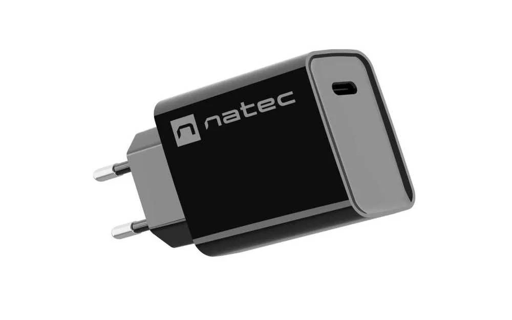 NATEC USB CHARGER RIBERA USB-C 20W PD BLACK