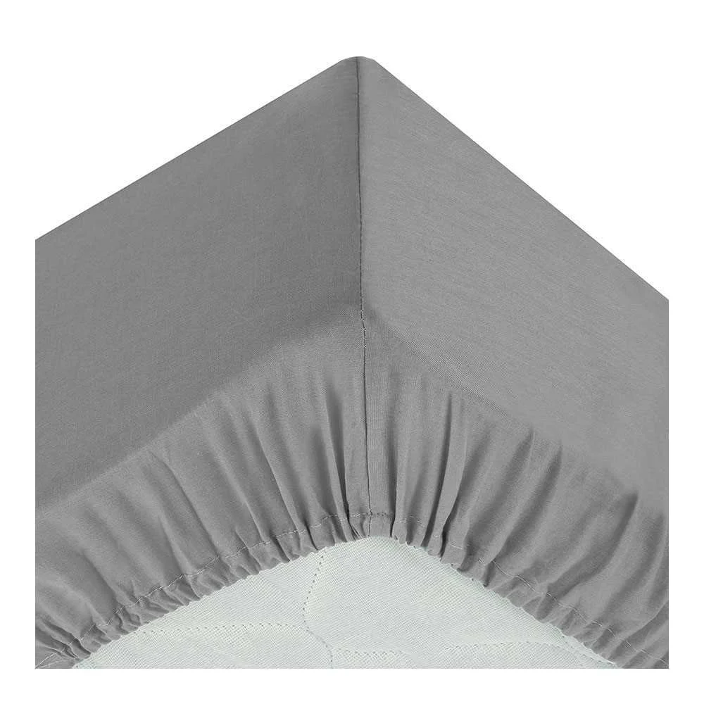 Lençol Ajustável Cor Cinza 90x190cm