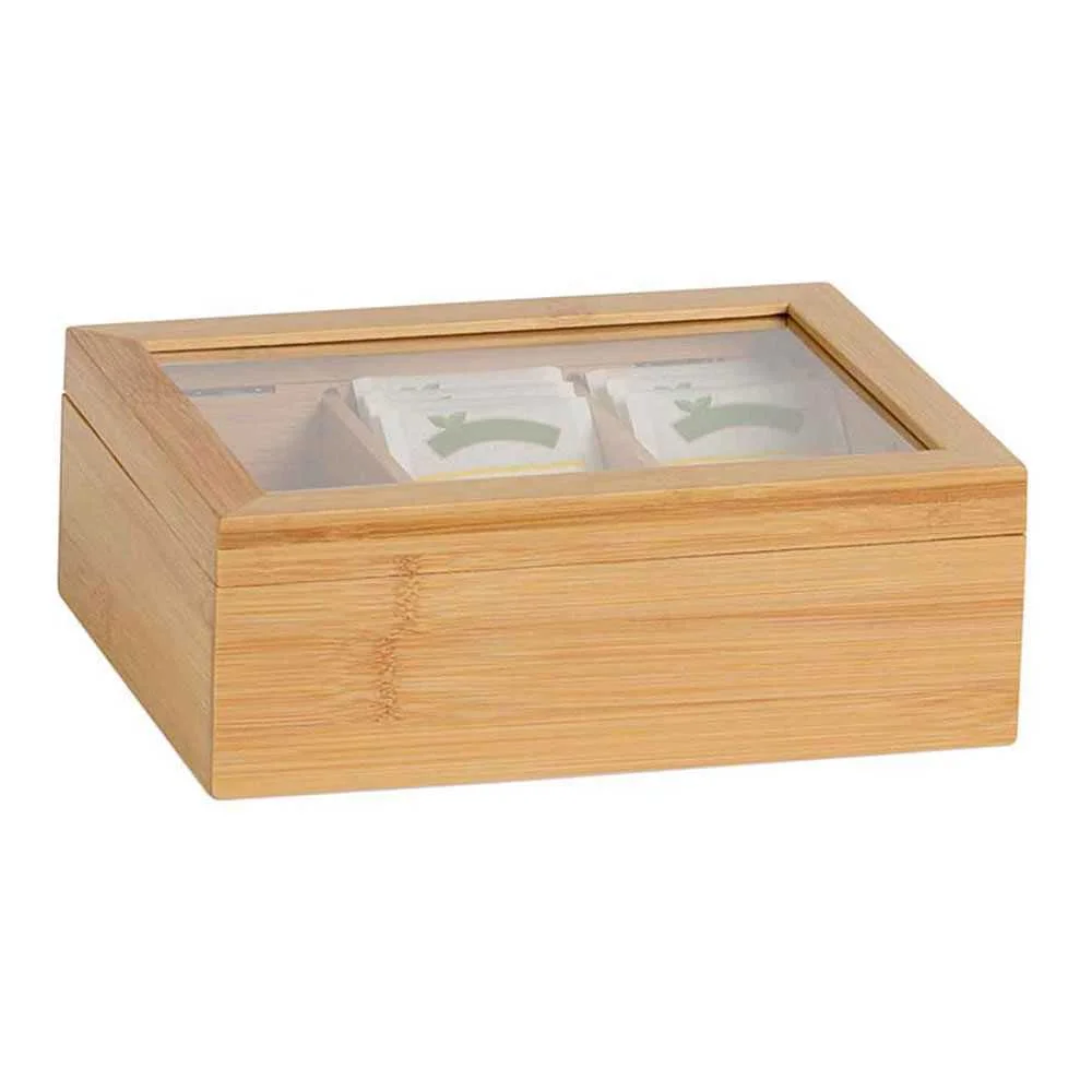Caixa Chá Bambu 21x16x7,5cm Cc73015 Andrea House