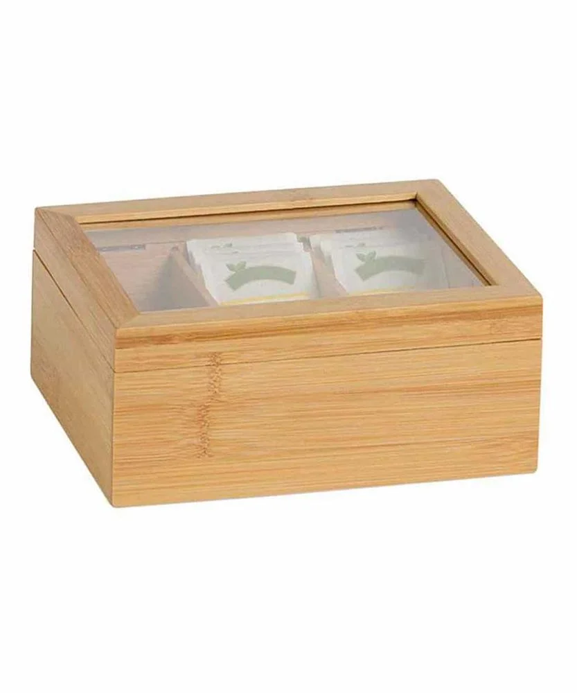 Caixa Chá Bambu 21x16x7,5cm Cc73015 Andrea House