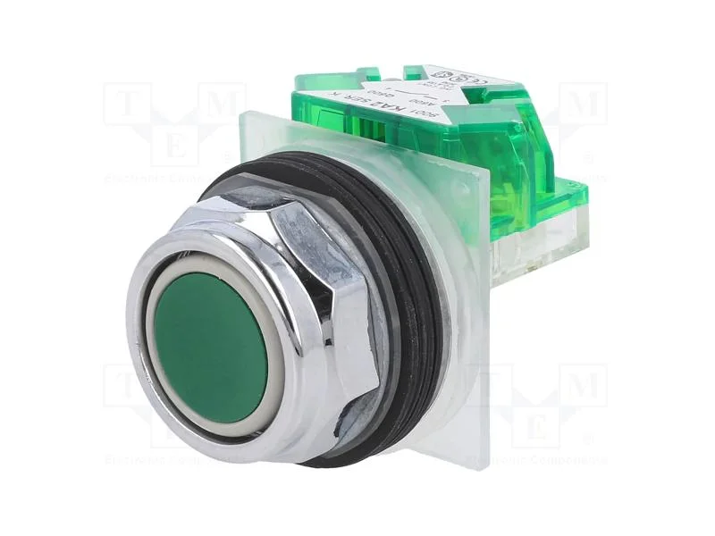Interruptor: de Pressão, 30mm, Pos.Estáv: 1, No, Verde, Não Disp.