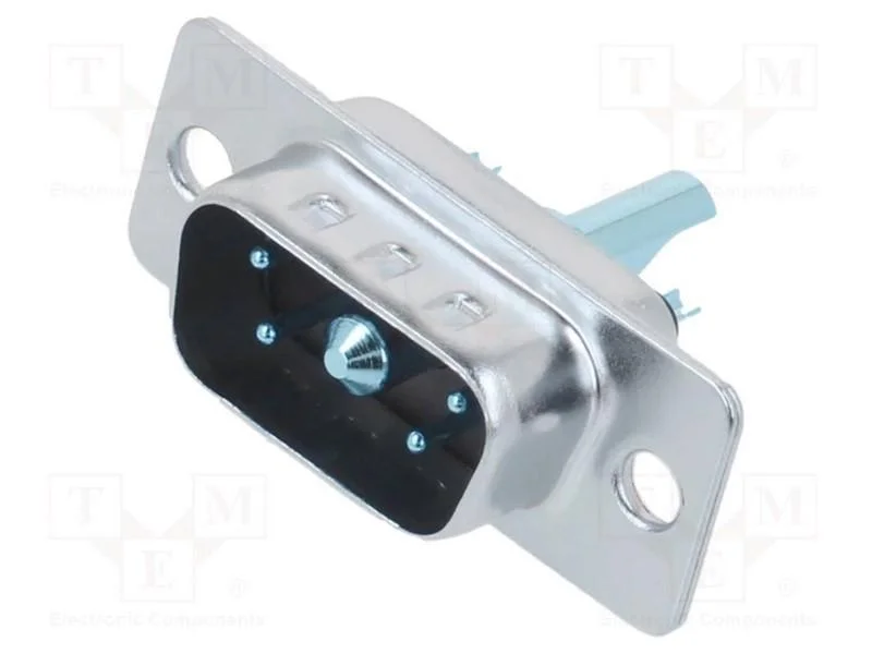 D-Sub especiais, PIN: 5(1+4), ficha, macho, com c.