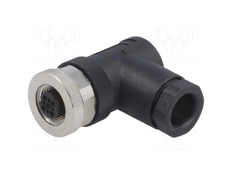 Ficha, M12, Pin: 4, Fêmea, Código A-Devicenet / Canopen, com Cabo