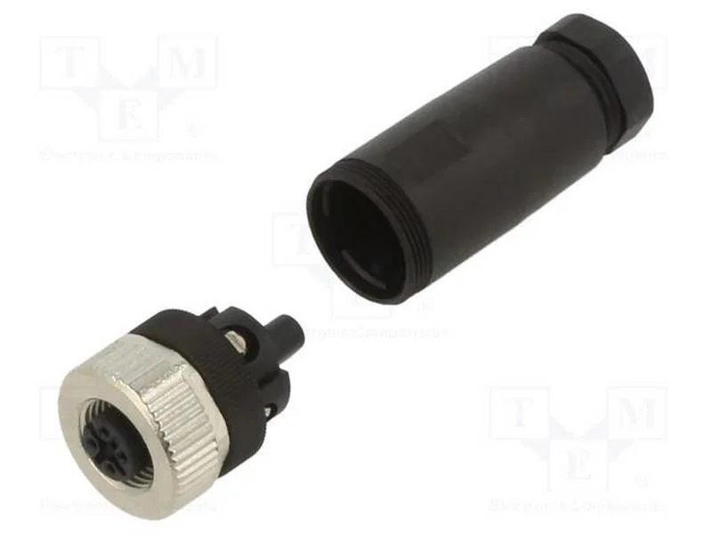 Ficha, M12, Pin: 5, Fêmea, Código A-Devicenet / Canopen, com Cabo