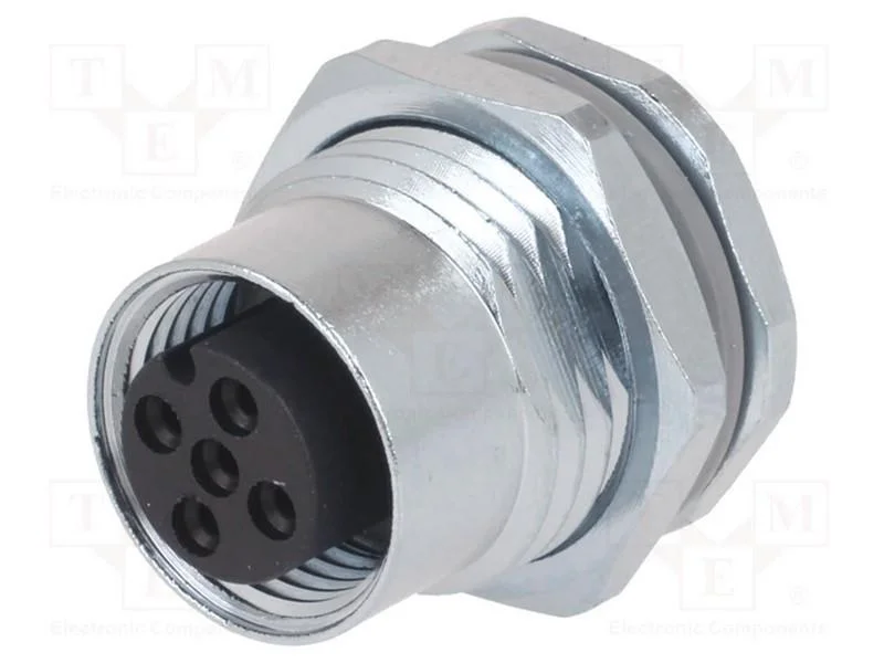 Tomada, M12, Pin: 3, Fêmea, Código A-Devicenet / Canopen, Solda